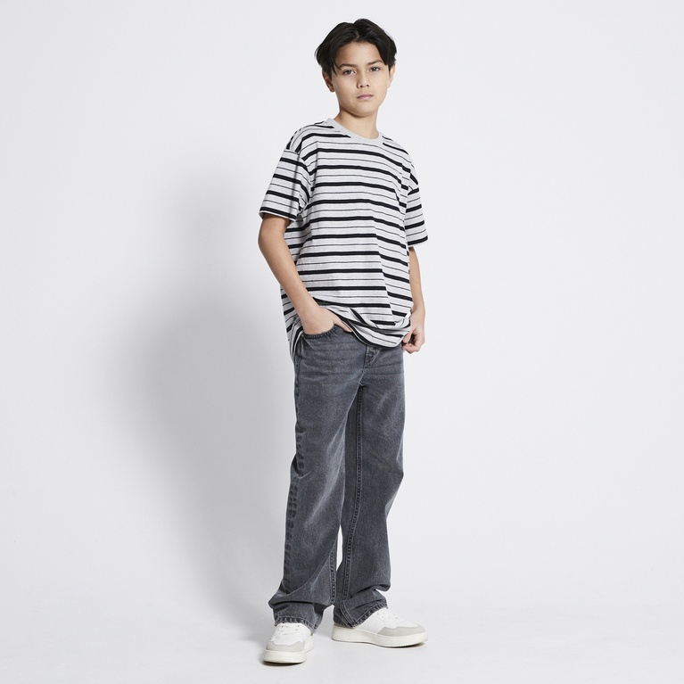 Striped Tee "Wilson stripe" Grey Melange